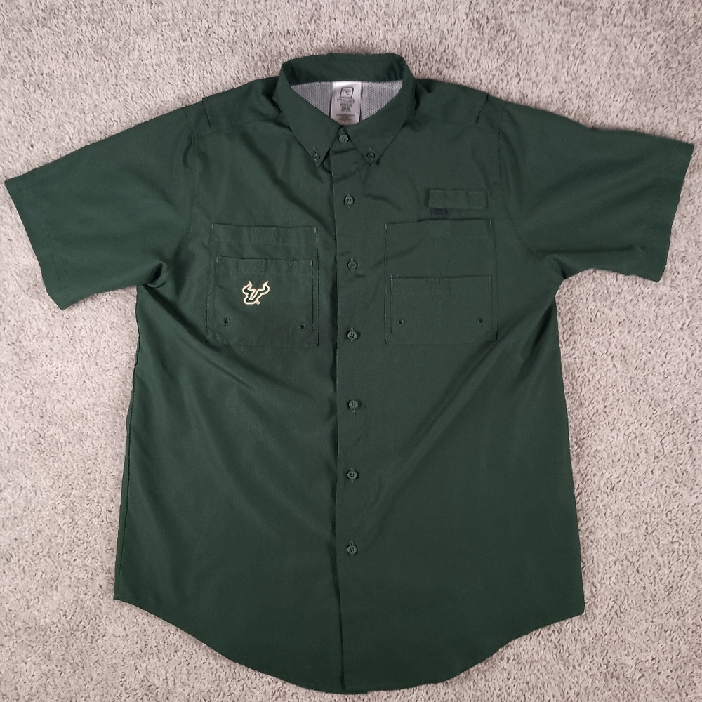 Proedge South Florida Bulls Men's M Basketball Short Sleeve Shirt‎ Green - Picture 2 of 11